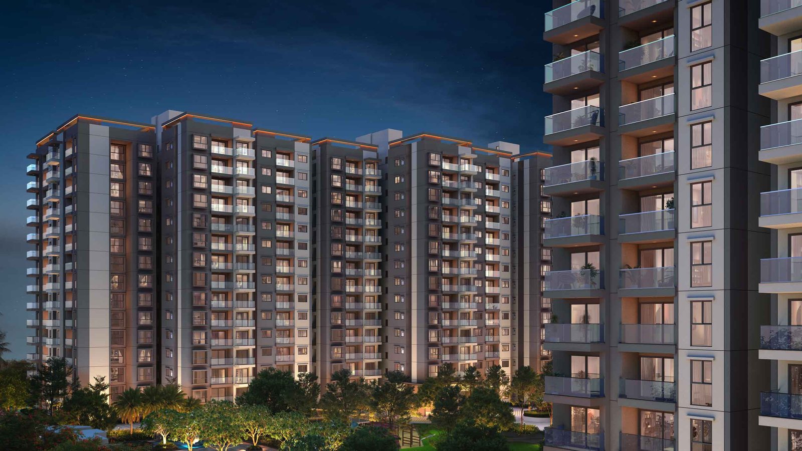Block Dusk View